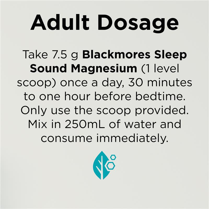 Blackmores Sleep Sound Magnesium Powder 187.5g - Restful Sleep Support