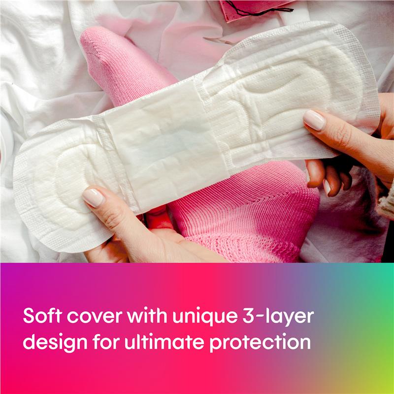 U by Kotex Ultrathin Super Pads with Wings, Rapid-Dry Core, 12-Pack