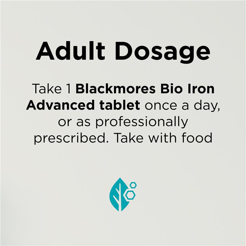 Blackmores Bio Iron Advanced High Potency Iron Supplement with Vitamins - 30 Tablets