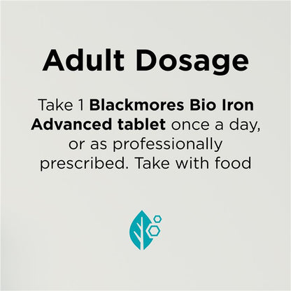 Blackmores Bio Iron Advanced High Potency Iron Supplement with Vitamins - 30 Tablets
