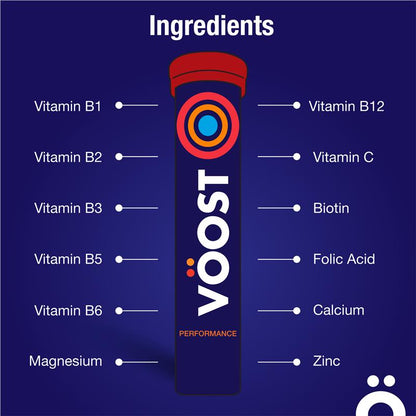 Voost Vitamin B+ Orange Effervescent Tablets - 20 Vegan Supplements