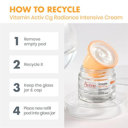Avene Vitamin Activ Cg Radiance Intensive Cream 50ml Refill - Eco-Friendly Option