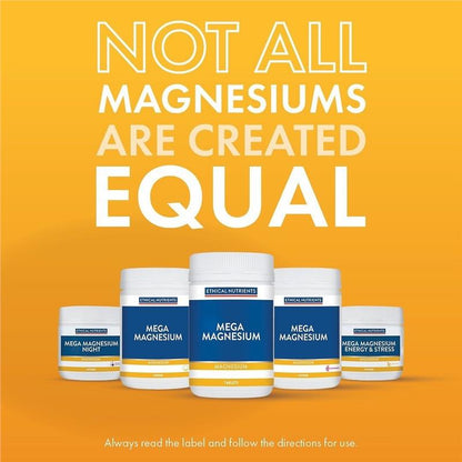 Ethical Nutrients Mega Magnesium 120 Tablets - Muscle Relief & PMS Support-Auzzi Store