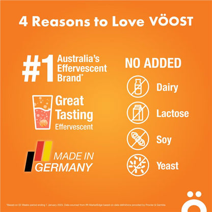 Voost Vitamin C Effervescent Tablets - Blood Orange, 20 Vegan