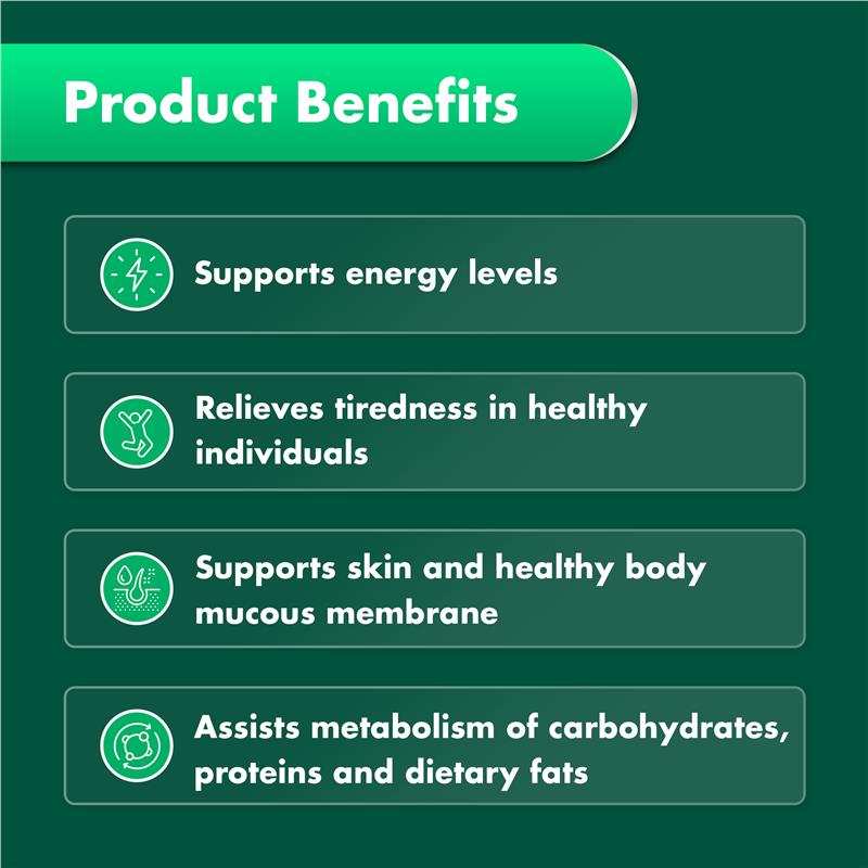 Nature's Own Vitamin B3 500mg - 60 Tablets for Energy & Skin Health