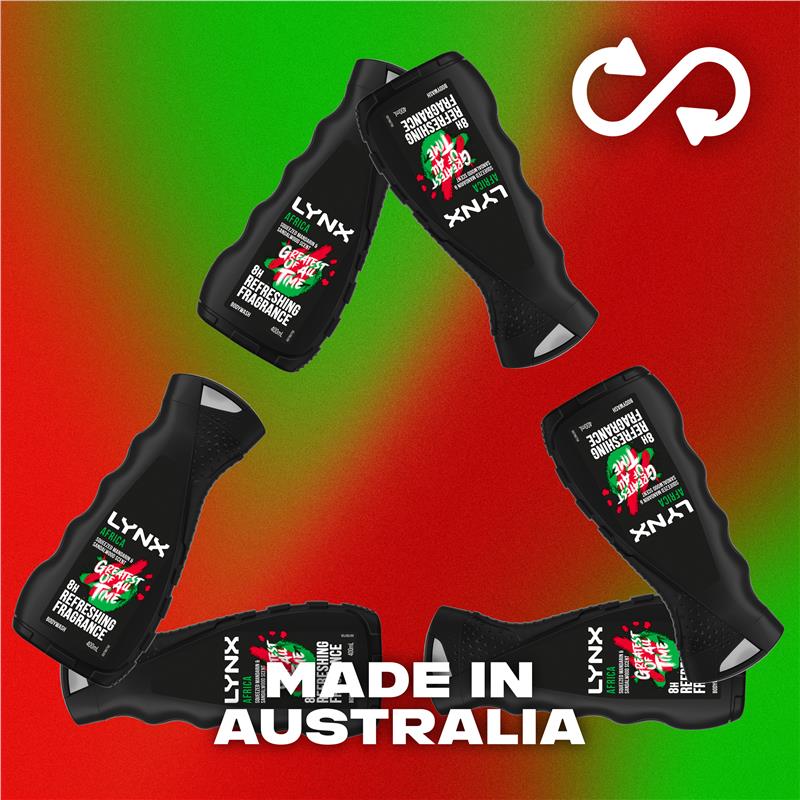 Lynx Africa Body Wash for Men 400ml – 8-Hour Freshness