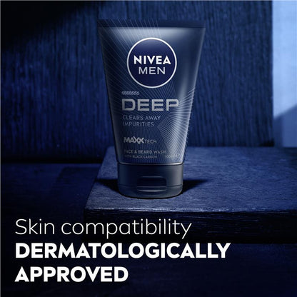 NIVEA for Men Deep Face Wash 100ml - Ultimate Cleanse for Men's Skin - Auzzi Store