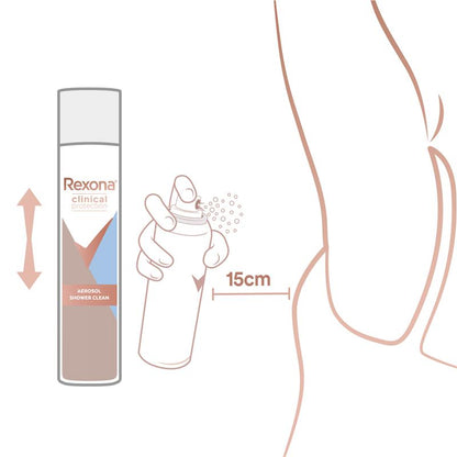 Rexona Women Clinical Antiperspirant Spray – 96H Protection, 180ml