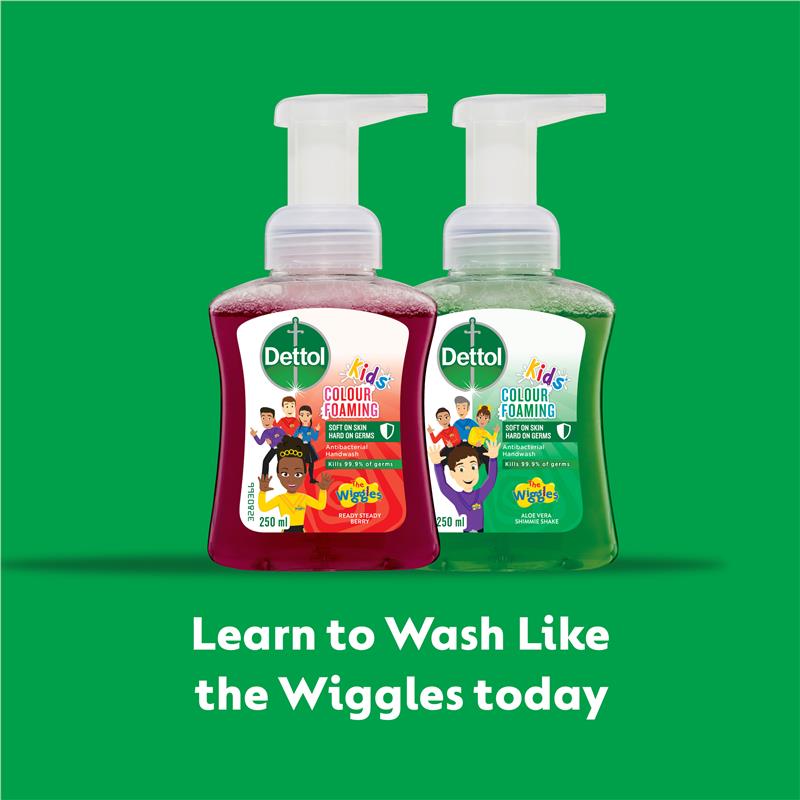 Dettol Kids The Wiggles Colour Foaming Hand Wash Aloe Vera 250ml