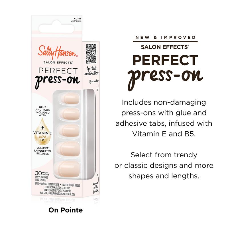 Sally Hansen Salon Effects Perfect Press-On On Pointe 30 Pieces