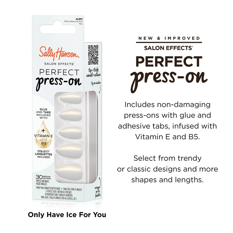 Sally Hansen Salon Effects Perfect Press-On Only Have Ice For You 30 Pieces