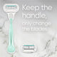 Gillette Venus Deluxe Smooth Sensitive Women's Razor Handle + 4 Blade Refills for Sensitive Skin – view 8 - Auzzistore