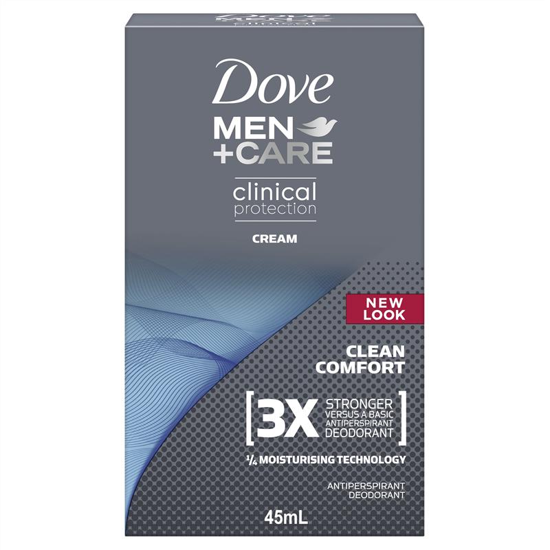 Dove Men+Care 96-Hour Clinical Antiperspirant Cream 45ml