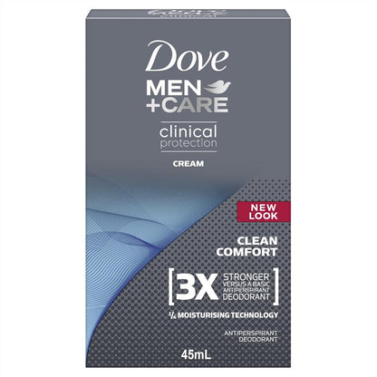 Dove Men+Care 96-Hour Clinical Antiperspirant Cream 45ml