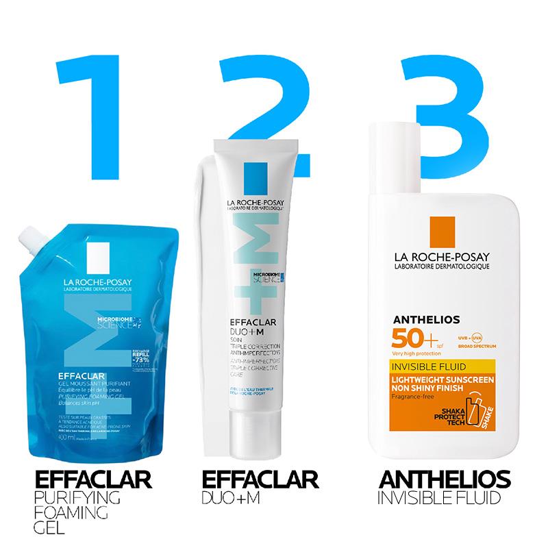 La Roche-Posay Effaclar Foaming Gel Moussant Eco Refill 400ml - Purifying Cleanser for Oily Skin
