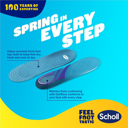 Scholl Gel Activ Formal Insole with GelWave™ Memory Foam – Small