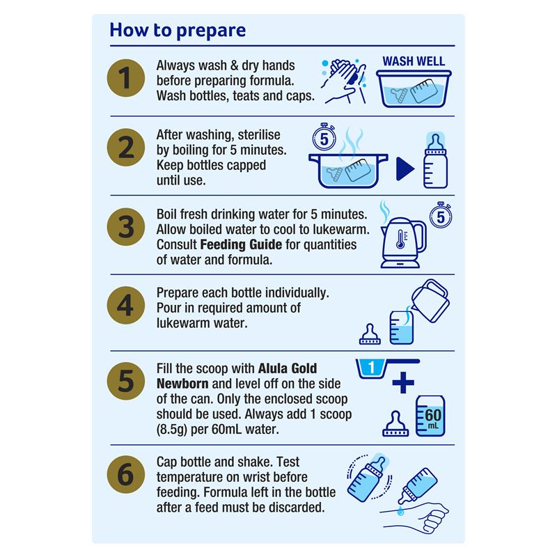 Alula Gold Stage 1 Newborn Infant Formula 0-6 Months - 900g - Auzzi Store