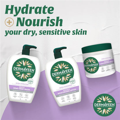DermaVeen Fragrance-Free Soap-Free Wash for Dry, Sensitive Skin 1L