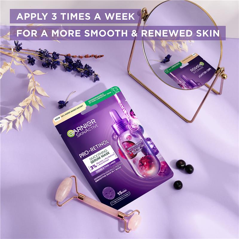 Garnier Pro-Retinol Serum Mask 15ml | Anti-Aging Treatment