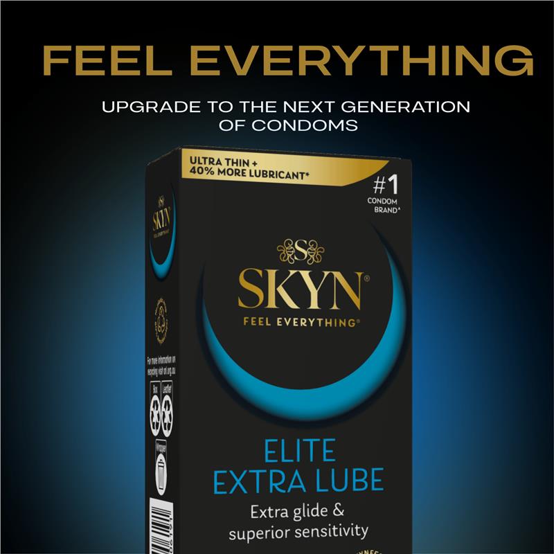 SKYN Elite Extra Lubricated Non-Latex Condoms 10 Pack - Ultra Thin SKYNFEEL®