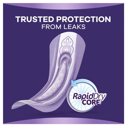 Always Discreet Level 5 Long Incontinence Pads, 8-Pads for Bladder Leaks