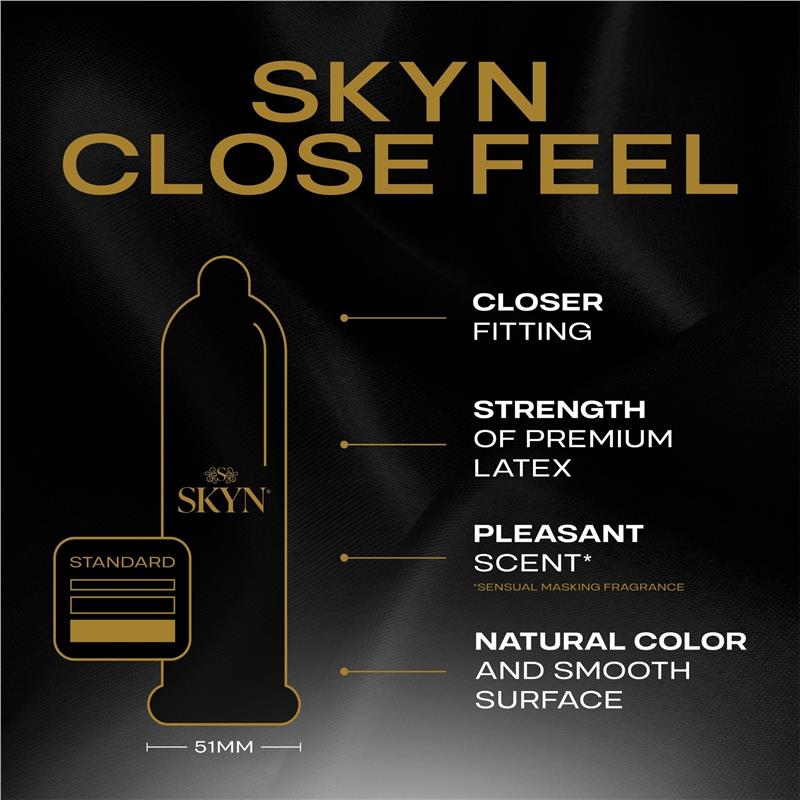 SKYN Close Feel Non-Latex Condoms 10 Pack – Ultra Smooth, Secure Fit