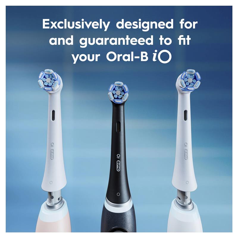 Oral-B iO Advanced Clean Electric Toothbrush Refills - Black, 4 Pack