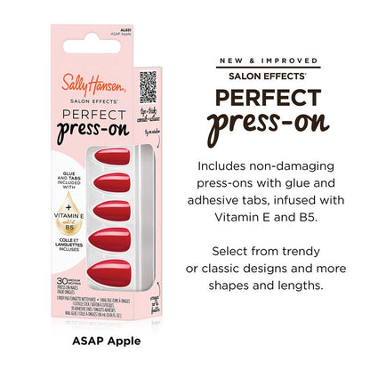 Sally Hansen Salon Effects Perfect Press-On ASAP Apple 30 Pieces