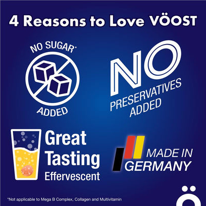 Voost Vitamin B+ Orange Effervescent Tablets - 20 Vegan Supplements