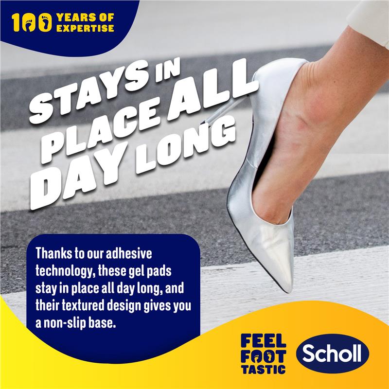 Scholl Party Feet Gel Cushions – Ultra Slim, Invisible Pain Relief, 1 Pair