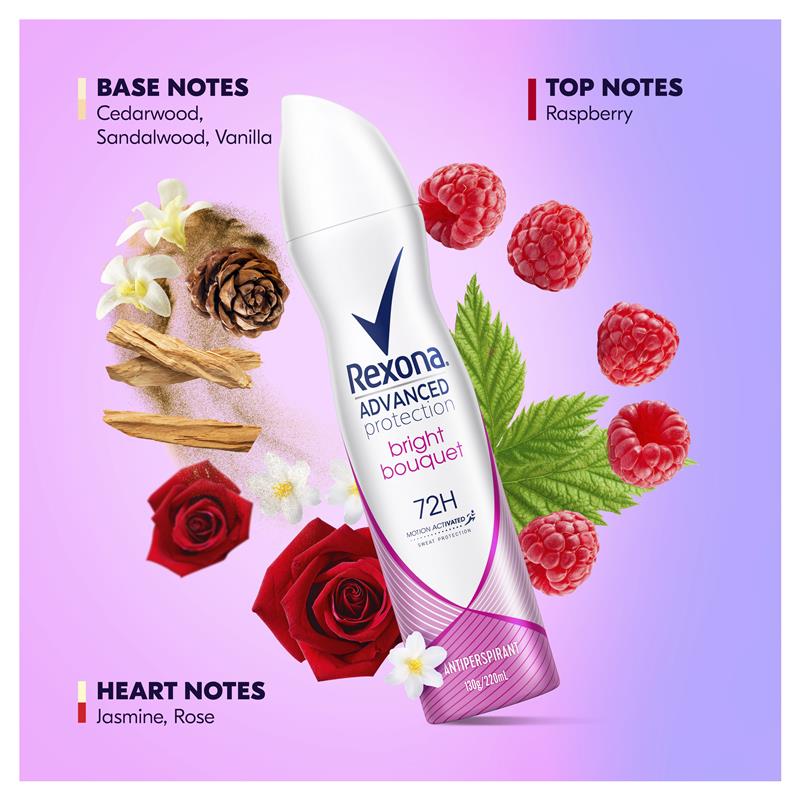 Rexona Women Bright Bouquet Antiperspirant Spray 220ml