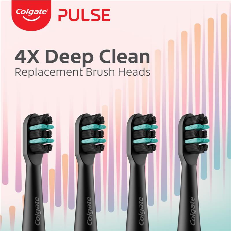 Colgate Electric Toothbrush Pulse Deep Clean Refills 4 Pack