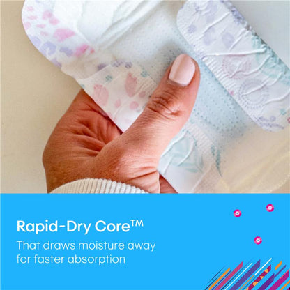 U by Kotex Designer Series Ultrathin Wings Pads, Regular, 22 Pads