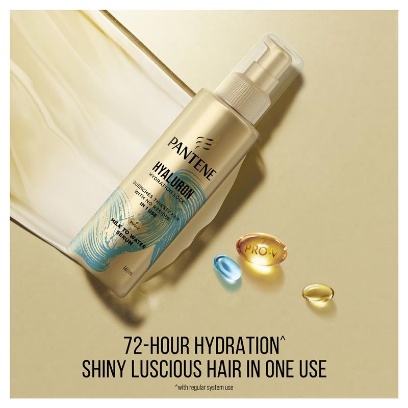 Pantene Miracles Hyaluron Hydration Lock Milk to Water Serum 140ml