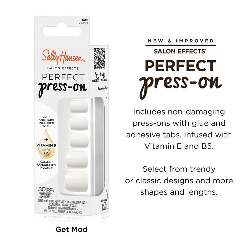 Sally Hansen Salon Effects Perfect Press-On Get Mod 30 Pieces