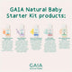 GAIA Natural Baby Starter Kit - 5 x 50ml Travel Size – view 8 - Auzzistore