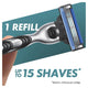Gillette Mach3+ 3-Blade Razor with Handle & 2 Cartridges, 15 Shaves – view 8