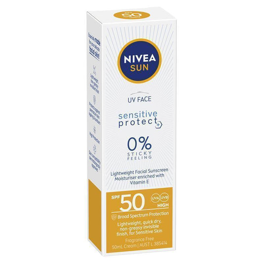 NIVEA Sun SPF 50 UV Face Sensitive - 50ml