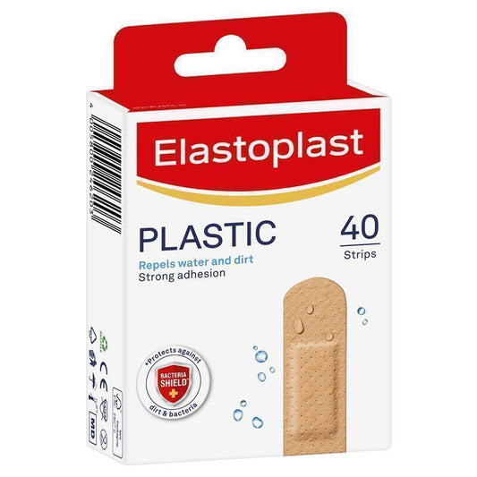 Elastoplast Plastic Strips 40 Pack - Reliable Wound Care-Auzzi Store