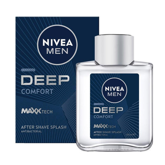 NIVEA for Men Deep After Shave Splash 100ml - Refreshing Post-Shave Care - Auzzi Store