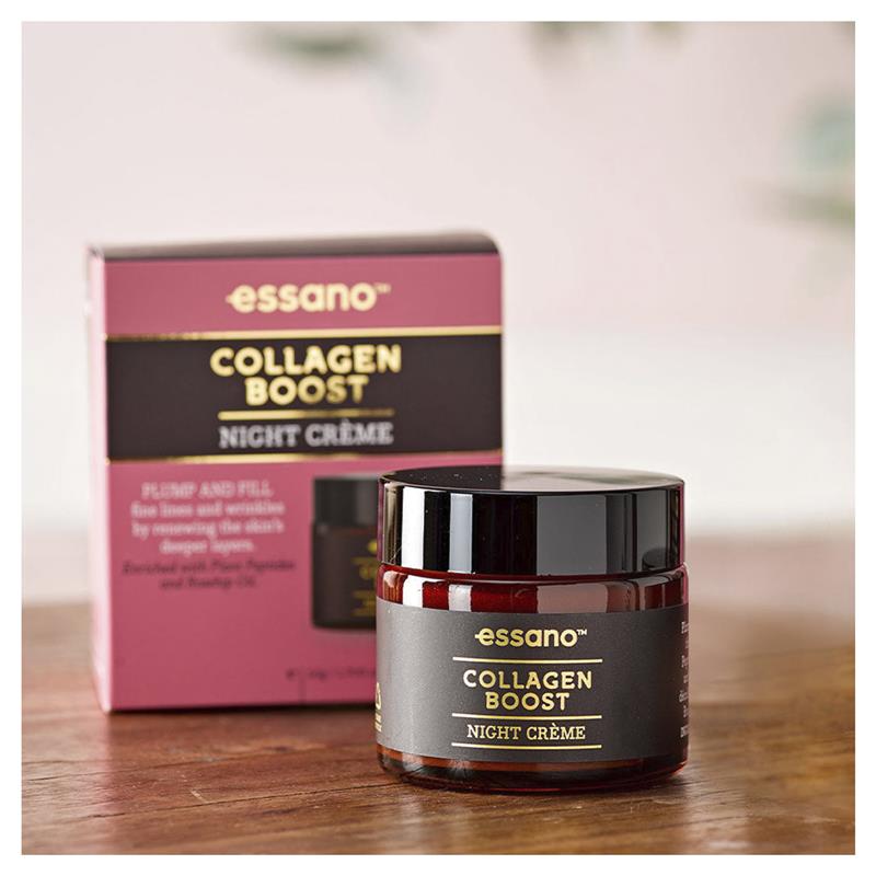Essano Collagen Boost Night Cream 50ml - Revitalize Your Skin Overnight - Auzzi Store