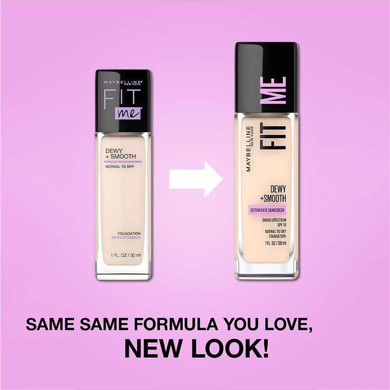 Maybelline Fit Me Dewy Smooth Foundation Warm Nude