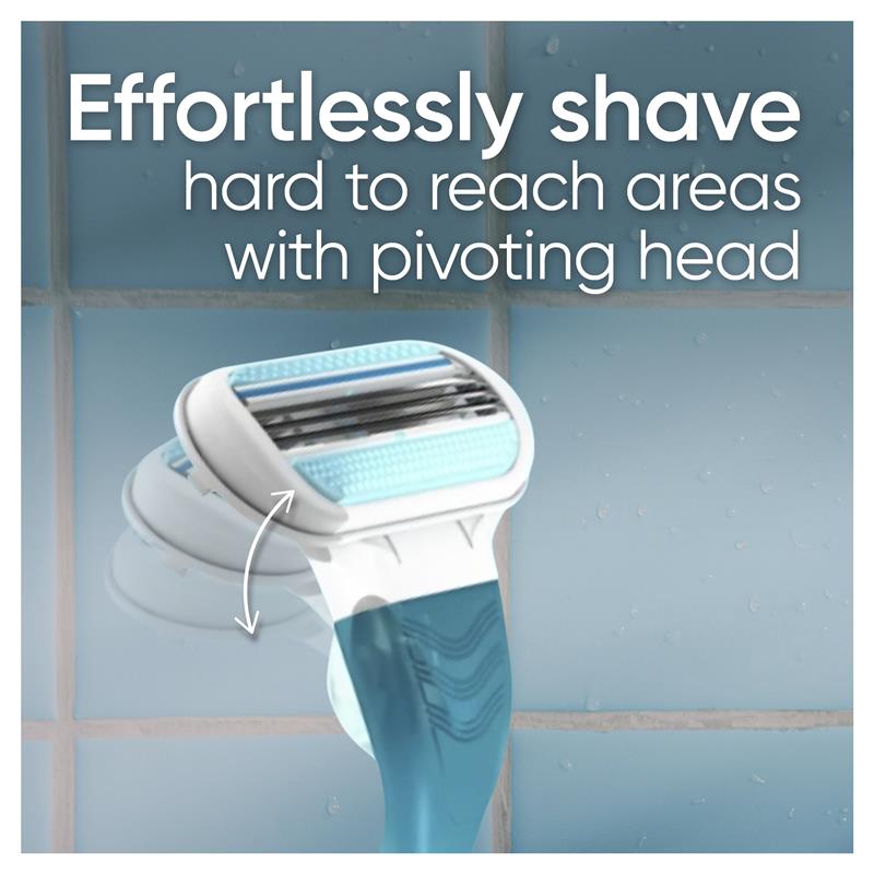 Gillette Venus Smooth Women’s Razor with 3 Blades & Pivot Head – 1 Cartridge