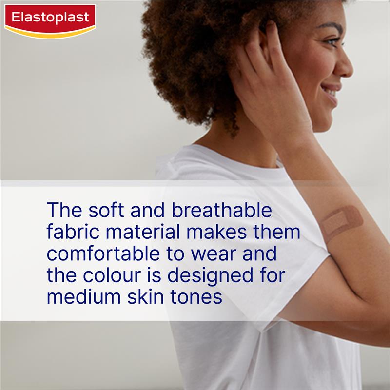 Elastoplast Sensitive Skin Tone Plasters - 20 Medium for Hypoallergenic Care