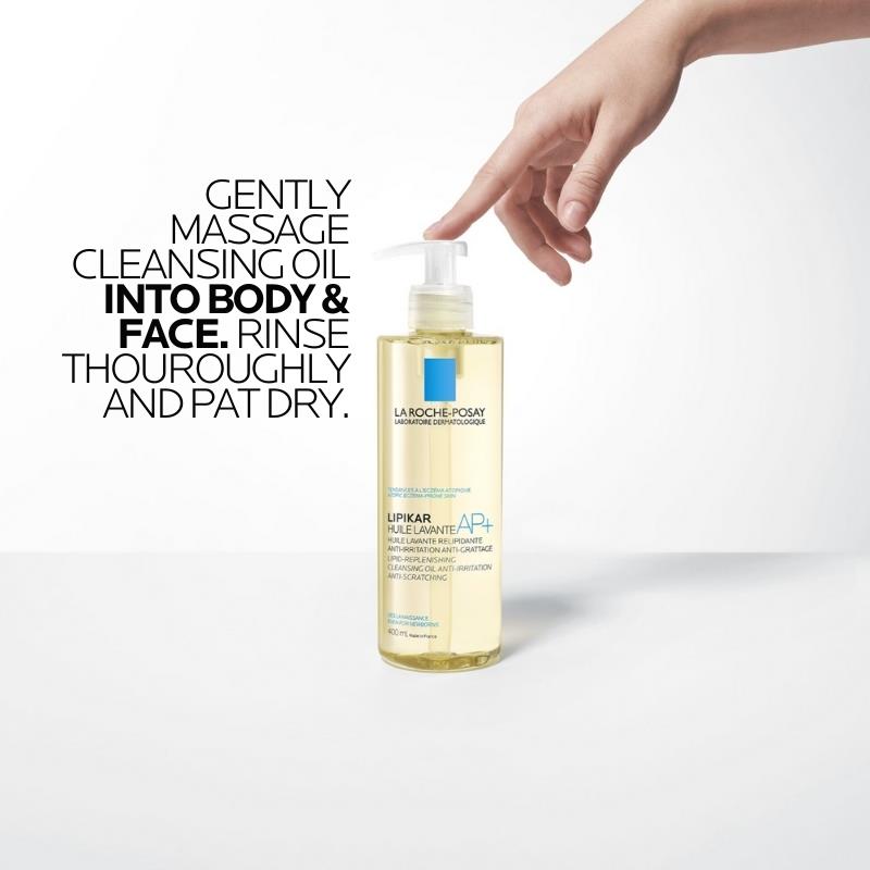 La Roche-Posay Lipikar Cleansing Oil 400ml - Nourishing Body Wash for Dry Skin-Auzzi Store