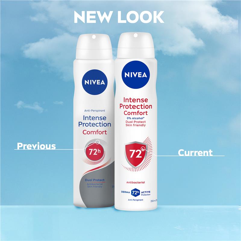 NIVEA Intense Protection 72H Anti-Perspirant Aerosol Deodorant 250ml