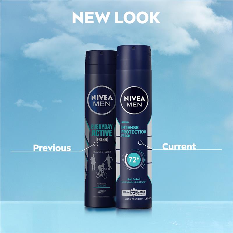 NIVEA Men Intense Protection 72H Fresh Anti-Perspirant Aerosol 250ml