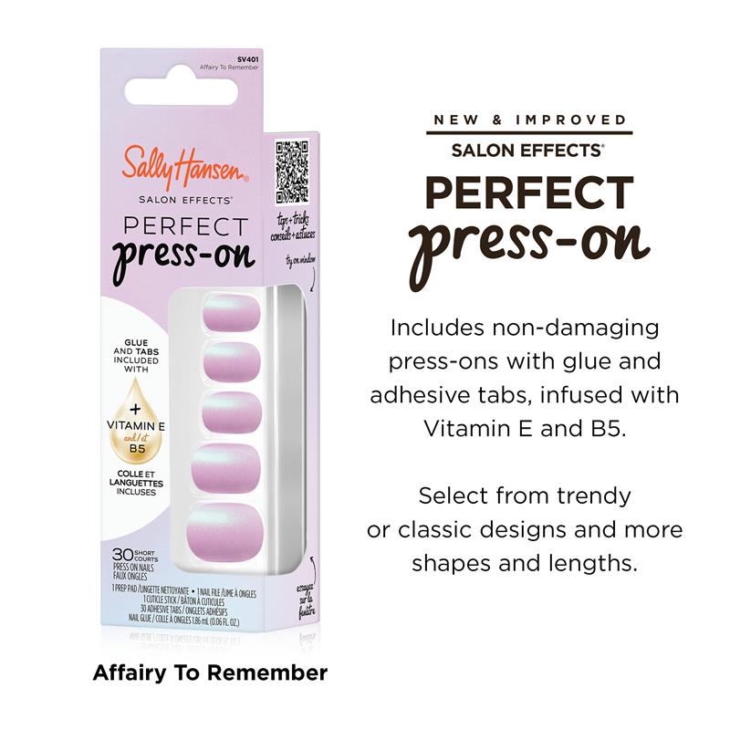 Sally Hansen Salon Effects Perfect Press-On Affairy To Remember 30 Pieces