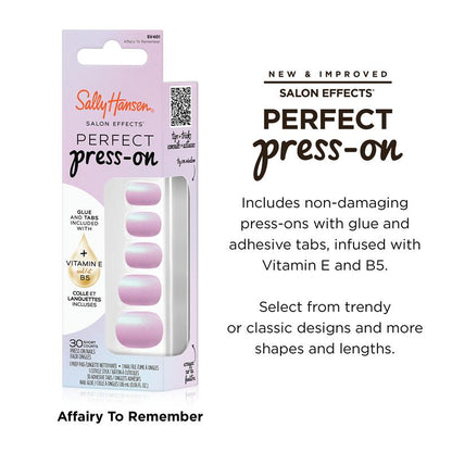 Sally Hansen Salon Effects Perfect Press-On Affairy To Remember 30 Pieces