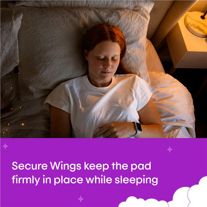 U by Kotex Overnight Long Maxi Pads with Secure Wings, 8-Pads